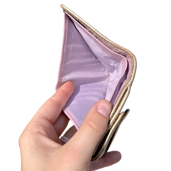 EUC Gold Shimmery Coach Wallet - Picture 9 of 11